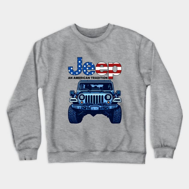 Jeep American Community! Crewneck Sweatshirt by ManulaCo